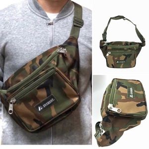XL Camouflage fanny waist hip pack side bag